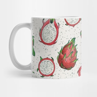 Red dragon fruit on off white Mug